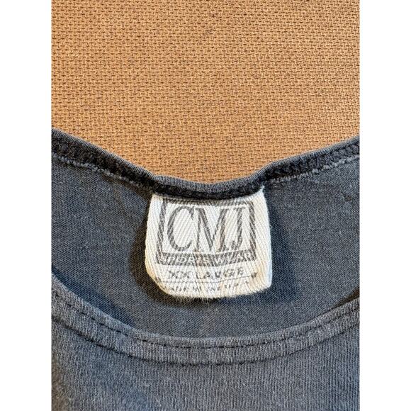 1992 CMJ 3D Emblem Harley Davidson Motorcycle Shirt Tank Fits XL 22.5x30 - Picture 9 of 10